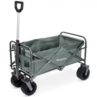 ANWB Lifegoods Bolderkar 80KG 94L Groen aanbieding