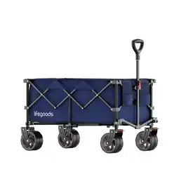 ANWB Lifegoods Bolderkar 100KG 200L Blauw aanbieding