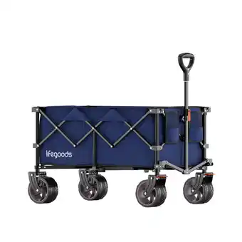 ANWB Lifegoods Bolderkar 100KG 200L Blauw aanbieding