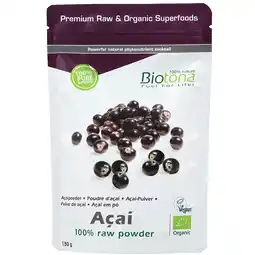 Holland & Barrett Biotona Açaà 100% Raw Poeder - 150g aanbieding