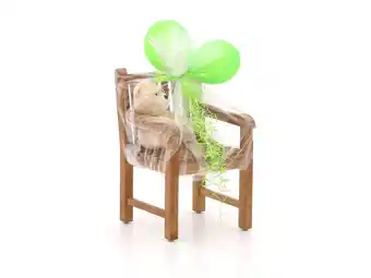 Kees Smit Kinder tuinstoel 35x40x56cm/KiKabeer Groot 30cm Bruin aanbieding