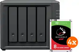 Coolblue Synology DS423+ + Seagate Ironwolf 32TB (4x8TB) aanbieding