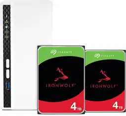 Coolblue QNAP TS-233, Seagate Ironwolf 4TB Duo pack aanbieding