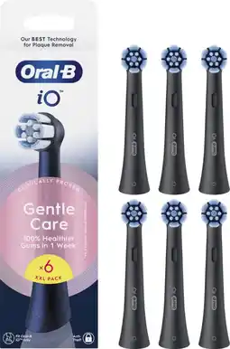 Coolblue Oral-B iO Gentle Care Zwart (6 stuks) aanbieding