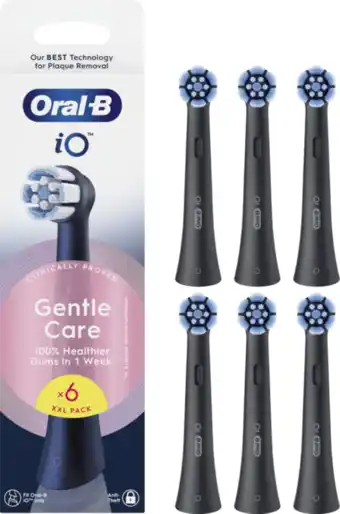 Coolblue Oral-B iO Gentle Care Zwart (6 stuks) aanbieding