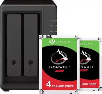 Coolblue Synology DS723+ + 2x 4TB Seagate Ironwolf aanbieding