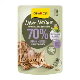 Zooplus 16x85g GimCat Dichtbij de Natuur kip & eend natvoer voor katten aanbieding
