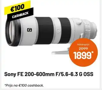 Kamera Express SONY FE 200-600mm F/5.6-6.3 G OSS aanbieding