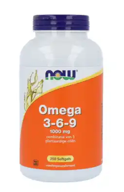 De Online Drogist NOW Omega 3-6-9 1000mg Capsules 250CP aanbieding