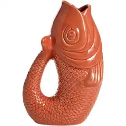 Leen Bakker Vaas Koi - rood - keramiek - 29x18x12,5 cm - Leen Bakker aanbieding