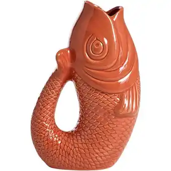 Leen Bakker Vaas Koi - rood - keramiek - 29x18x12,5 cm - Leen Bakker aanbieding