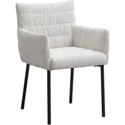 Leen Bakker Eetkamerstoel Mees - beige - Leen Bakker aanbieding