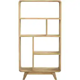Leen Bakker Wandkast Bulan - naturel - 80x33x150 cm - Leen Bakker aanbieding