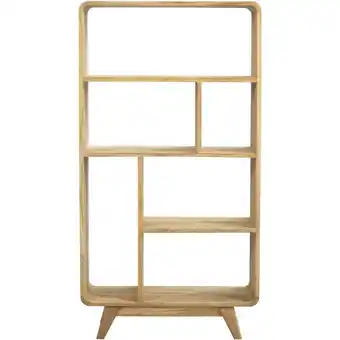 Leen Bakker Wandkast Bulan - naturel - 80x33x150 cm - Leen Bakker aanbieding