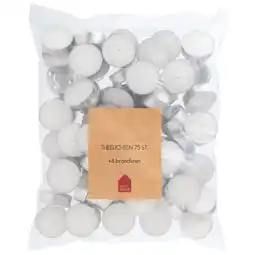 Leen Bakker Waxinelichtjes - 75 stuks - Leen Bakker aanbieding