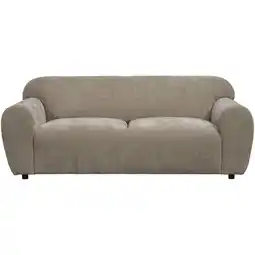 Leen Bakker Bank Bibi 3-zits - stof Glory - taupe - Leen Bakker aanbieding