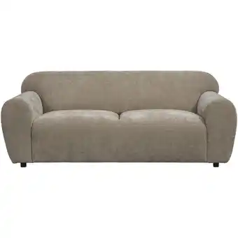 Leen Bakker Bank Bibi 3-zits - stof Glory - taupe - Leen Bakker aanbieding