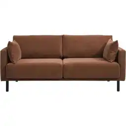 Leen Bakker Bank Siem 2,5-zits - stof Egon - terracotta - Leen Bakker aanbieding