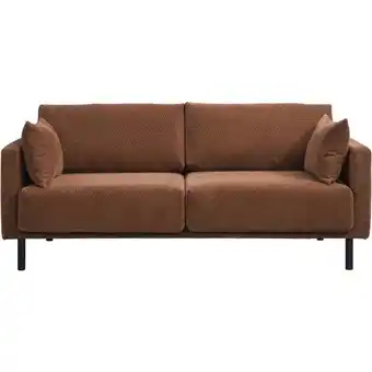 Leen Bakker Bank Siem 2,5-zits - stof Egon - terracotta - Leen Bakker aanbieding