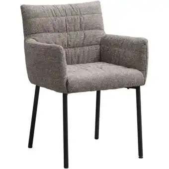 Leen Bakker Eetkamerstoel Mees - taupe - Leen Bakker aanbieding