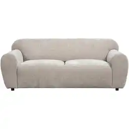 Leen Bakker Bank Bibi 3-zits - stof Glory - beige - Leen Bakker aanbieding