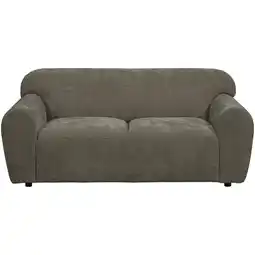 Leen Bakker Bank Bibi 2-zits - stof Glory - mokka - Leen Bakker aanbieding