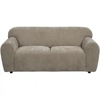 Leen Bakker Bank Bibi 2-zits - stof Glory - taupe - Leen Bakker aanbieding