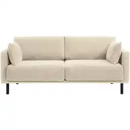 Leen Bakker Bank Siem 2,5-zits - stof Egon - beige - Leen Bakker aanbieding