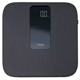 MediaMarkt Haepi Personenweegschaal Hi- Emma Elektronische Personenweegschaal Donker Grijs aanbieding