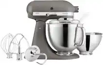 Bol.com KitchenAid Artisan 5KSM185PS keukenmachine 300 W 48 l Grijs aanbieding
