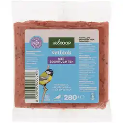 Welkoop Welkoop - Vetblok - Tuinvogelvoer - Bosvruchten - 280 gram aanbieding