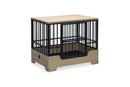 Welkoop Designed by Lotte Quirine - Hondenbench meubel - Zwart - 92x62x76 cm - Groot aanbieding