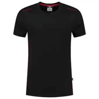 Welkoop Tricorp Accent 102703 - T-shirt - Zwart/Rood aanbieding