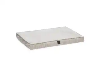 Welkoop Designed by Lotte Ribbed Orthopedisch - Benchkussen - Lichtgrijs aanbieding