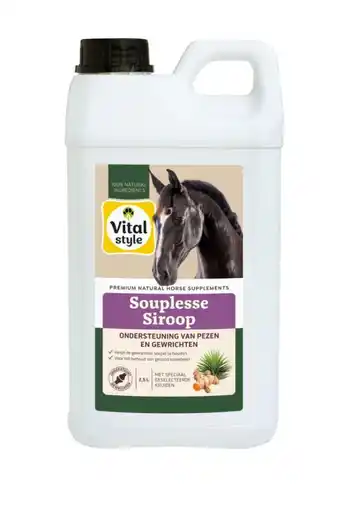 Welkoop VITALstyle Souplessesiroop - Gewricht & Peessupplement Paard - 2,5 L aanbieding