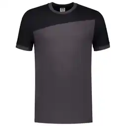 Welkoop Tricorp Bicolor 102006 - T-shirt - Donkergrijs /Zwart aanbieding
