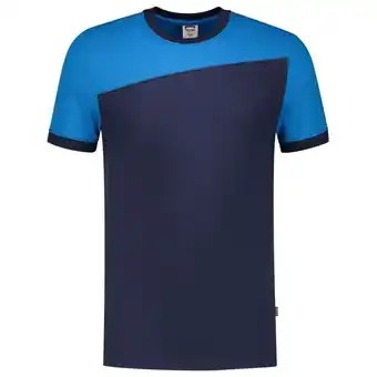 Welkoop Tricorp Bicolor 102006 - T-shirt - Blauw /Lichtblauw aanbieding
