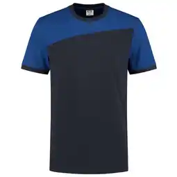 Welkoop Tricorp Bicolor 102006 - T-shirt - Donkerblauw /Kobalt aanbieding