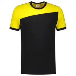 Welkoop Tricorp Bicolor 102006 - T-shirt - Zwart /Geel aanbieding
