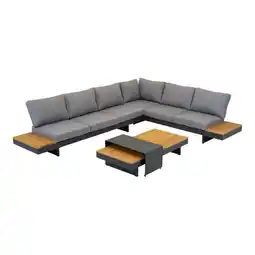 Welkoop Lesli Living Barbados - Loungeset - Antraciet aanbieding