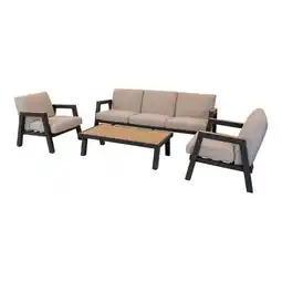 Welkoop Lesli Living Manu - Loungeset - Antraciet aanbieding