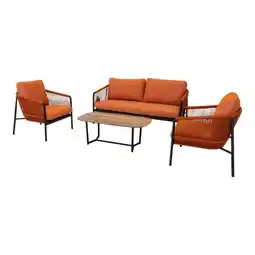 Welkoop Lesli Living Osaka - Loungeset - Oranje aanbieding