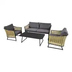Welkoop Lesli Living Solamente - Loungeset - Geel/Grijs aanbieding