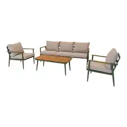 Welkoop Lesli Living Riga - Loungeset - Groen aanbieding