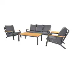 Welkoop Lesli Living Donnan - Loungeset - Antraciet aanbieding