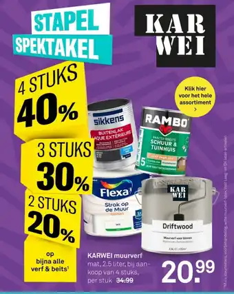 Karwei Karwei muurverf aanbieding