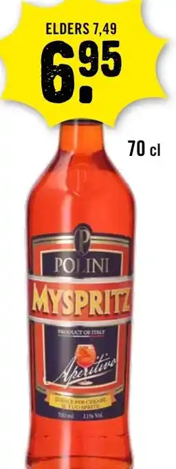 Dirck 3 Polini MYSPRITZ aanbieding