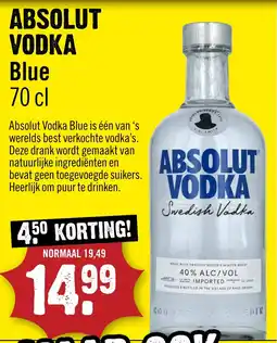 Dirck 3 Absolut vodka blue aanbieding