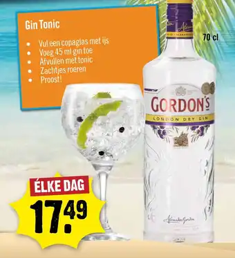 Dirck 3 Gordon's London Dry Gin aanbieding