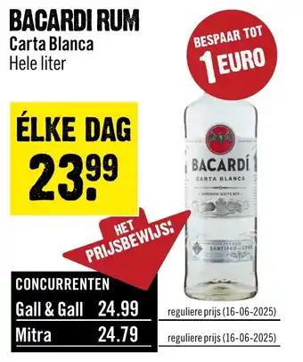 Dirck 3 Bacardi Rum aanbieding